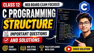 Celebrity Class 12 NEB board exam focused C Programming structure qn and it's programming solution video Profile