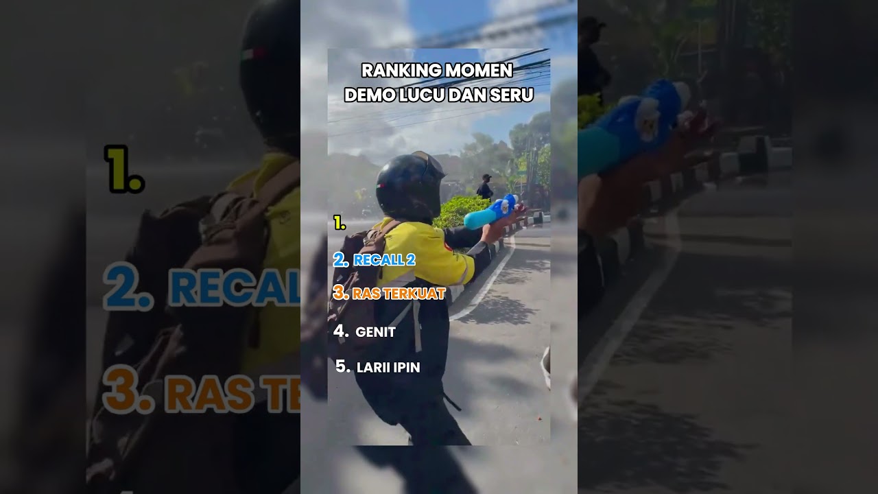 Ranking Momen Demo Lucu dan Seru