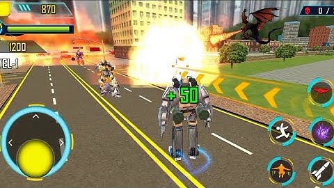 Drone Robot Car Transformation GamePlay#1