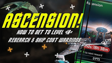 Ascension Event! | How to get to Level 40+ in Star Trek Fleet Command | Research & Ship Repair Notes