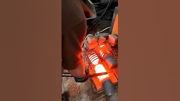 Forging massive bolts from red-hot steel - Why Work Hard When Machines and tools Work Smart?