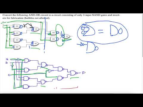 Tutorial On How To Convert And-Or Circuit To Only Nand Gates