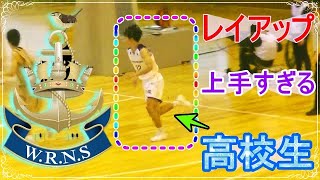 【バスケ🏀】レイアップが上手すぎる高校生！　眞野皓斗（藤枝明誠高　NO３２）はフリースローも上手😂