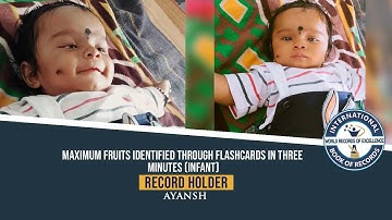 MAXIMUM FRUITS IDENTIFIED THROUGH FLASHCARDS IN THREE MINUTES (INFANT)