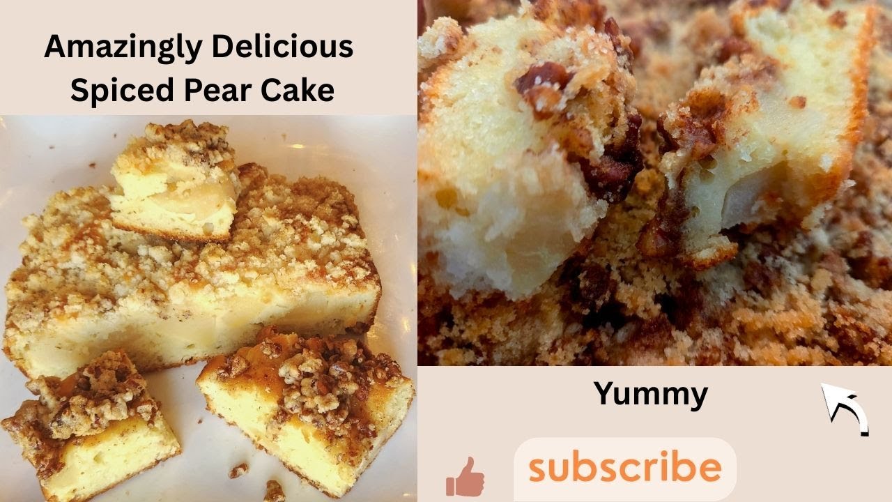 Невероятно вкусный пряный грушевый пирог