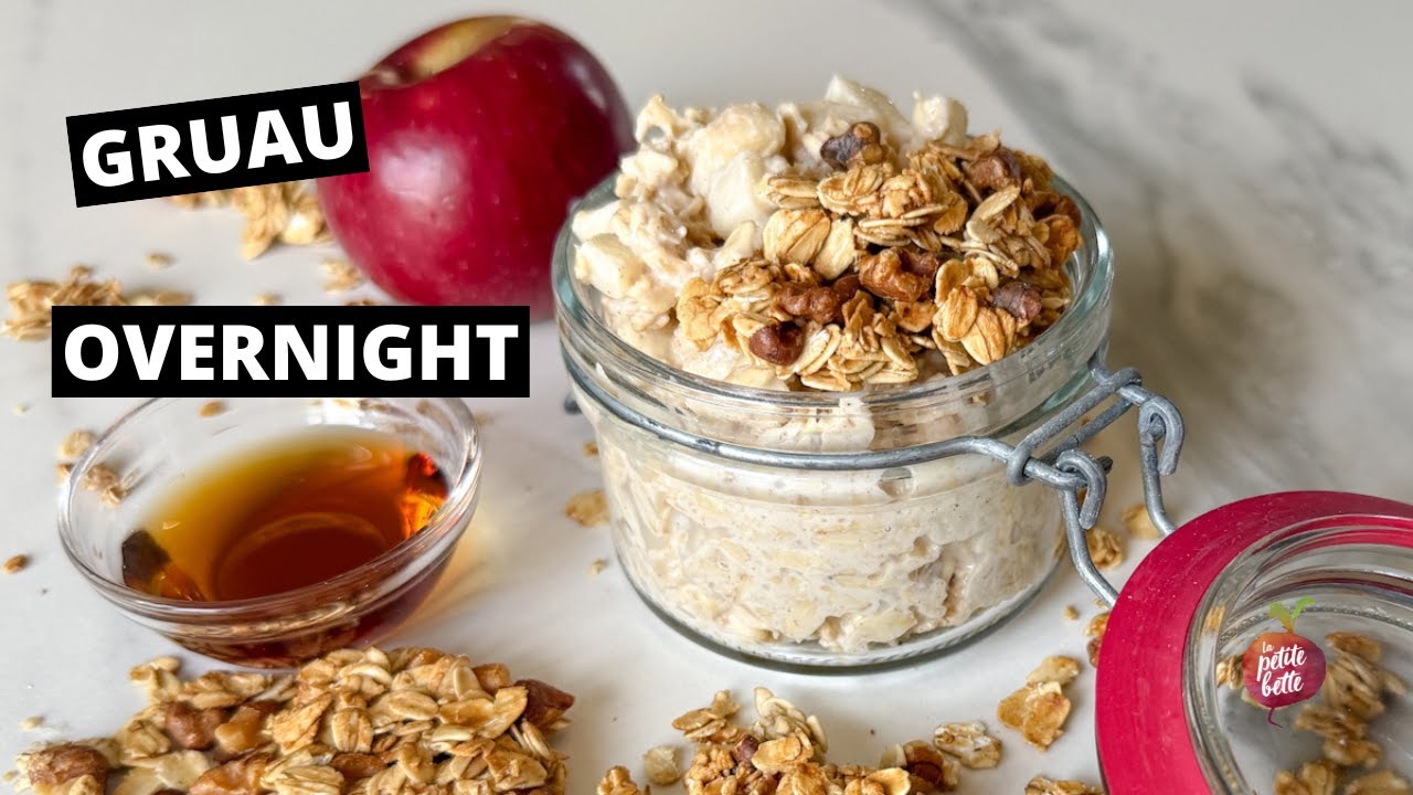 GRUAU OVERNIGHT 🍎 Au goût de croustade aux pommes