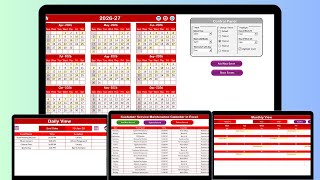 Customer Service Maintenance Calendar in Excel