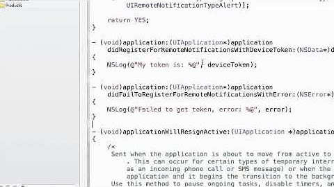 iPhone programming tutorial push notification part 3