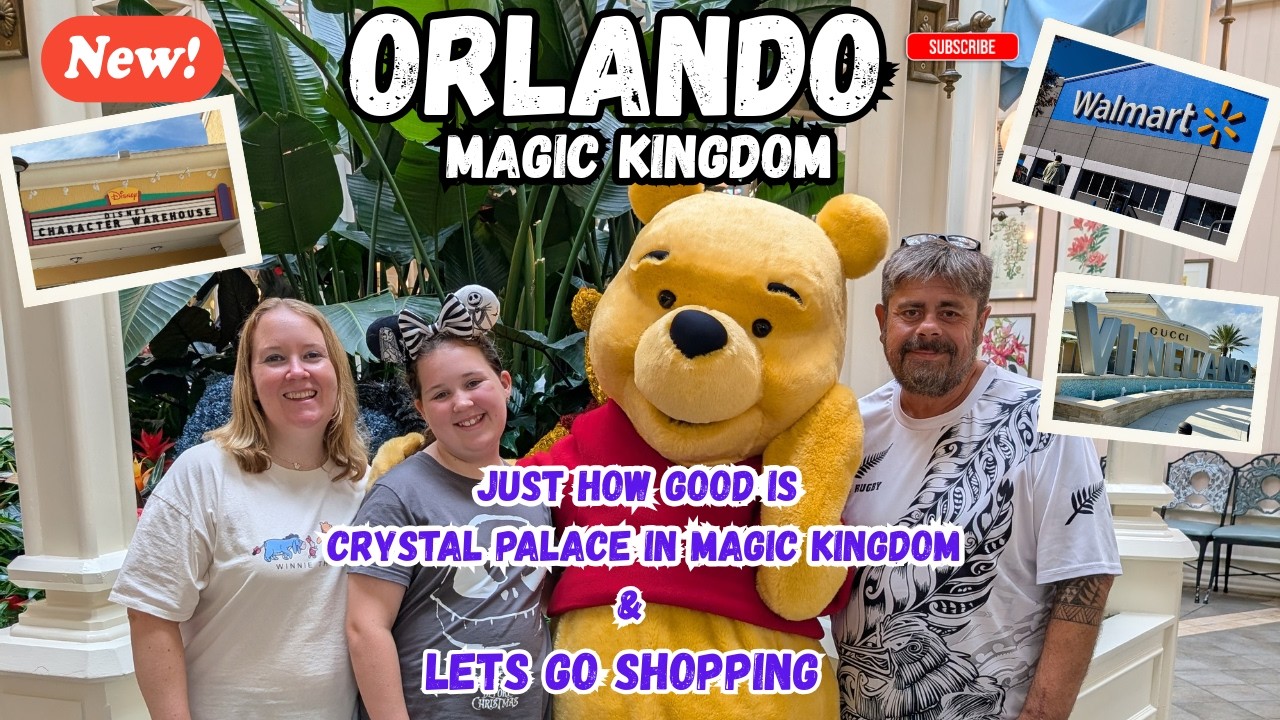 Orlando Disney Vlog 2025 / Magic Kingdom's Crystal Palace / Vineland Outlet Shopping / Walmart