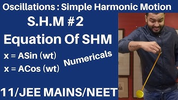 Oscillations || SHM 02 : Equation for Simple Harmonic Motion  || SHM EquationJEE MAINS/NEET