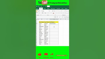 Cách ghép Họ và Tên vào cùng 1 ô trong Excel #shots #excel #tinhocvanphong