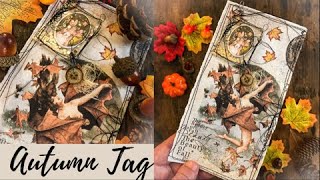 Autumn Tag For Junk Journal Tutorial For Beginners Jj