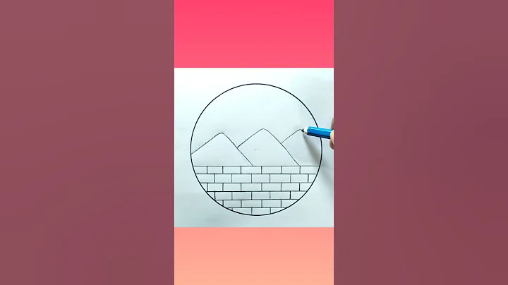 Circle drawing |scenery drawing #shortsvideo #youtubeshorts #viral #viralvideo