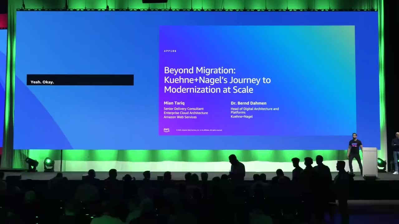 AWS Summit Hamburg 2025 - Beyond Migration: Kuehne+Nagel’s Journey to Modernization at Scale