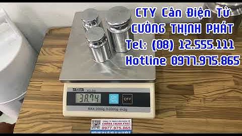 Hướng dẫn hiệu chuẩn cân điện tử Tanita KD200 2kg - CÂN ĐIỆN TỬ CƯỜNG THỊNH PHÁT