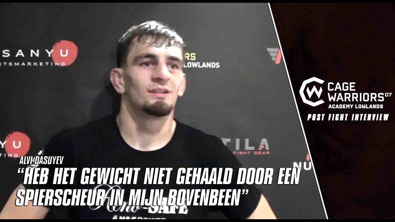 Alvi Dasuyev | Cage Warriors Academy Lowlands 7 | Post Fight Interview
