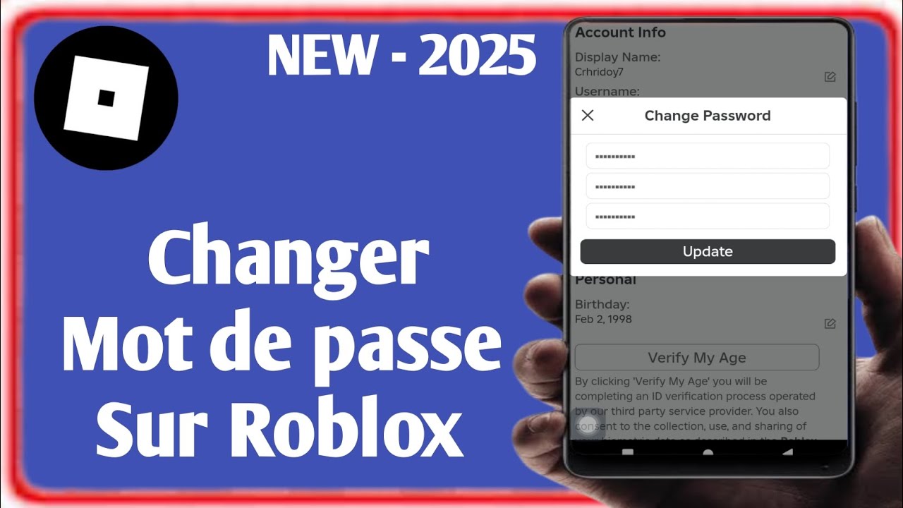 Comment changer le mot de passe Roblox (même si vous l'avez oublié