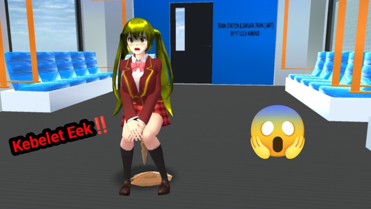 Karin Eek Mencret di Kereta Api Gak Tahan Lagi || Sakura School Simulator