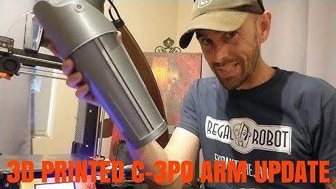 C-3PO Blog Update 180426 - New 3d Printed Arms are Started!