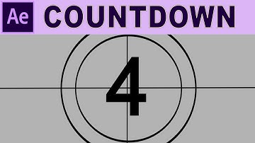 How to Create Number Countdown - Adobe After Effects Tutorial