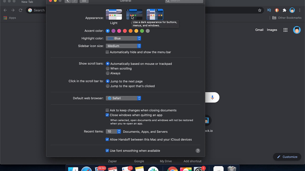 How to enable DARK, LIGHT or AUTO THEME on MACOS?