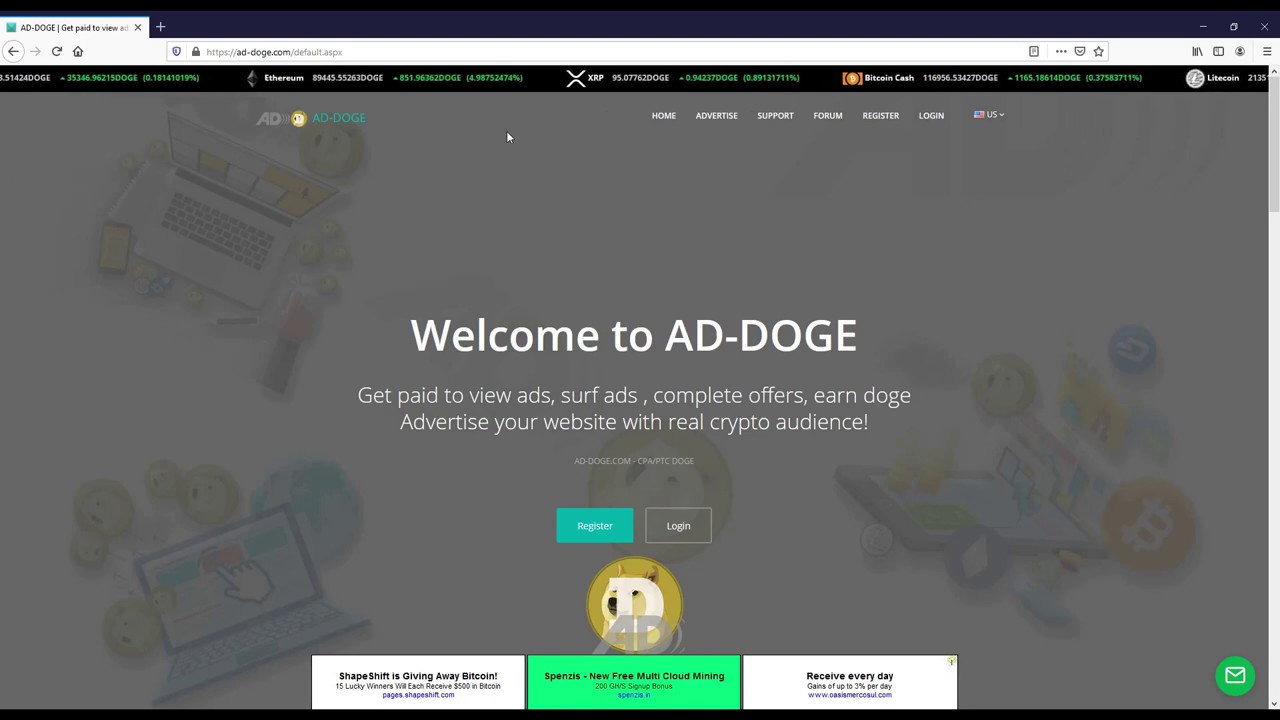 How to get Twitter voucher - 10 doge - Ad-Doge.com - YouTube