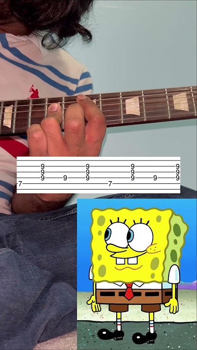 SpongeBob Theme Guitar Tabs | SpongeBob Square Pants #guitartabs #guitarlesson #spongebob