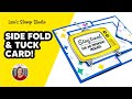 Make a side fold  tuck card using designer paper with these easy steps