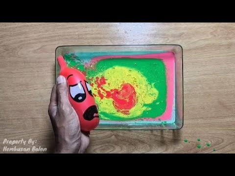 Making GLOSSY Slime with Funny Balloons - Satisfying Slime Video