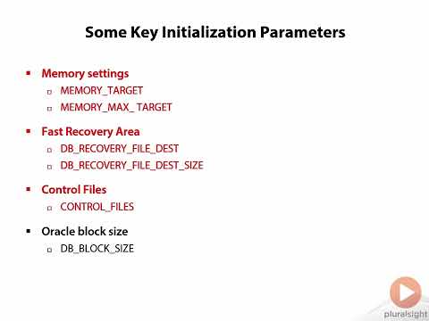 03 03 Some Key Initialization Parameters