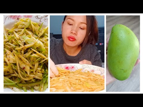 Theihai Mukbang🤤🤤🤤 | Raw Mango Eating Show | Juliet juju