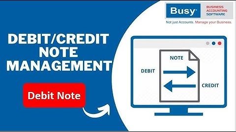 Debit Note in BUSY Software I Nepali Language