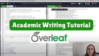 How to Write a Scientific Journal Article Using Overleaf - Academic Writing Tutorial in LaTeX