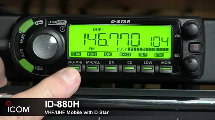 ID 880H   The D STAR Compatible Mobile Companion of the IC 80AD Handheld-iboats.com