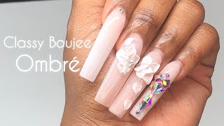 Watch Me Work | My Own Xl Ombré Freestyle With 3D flowers screenshot 2