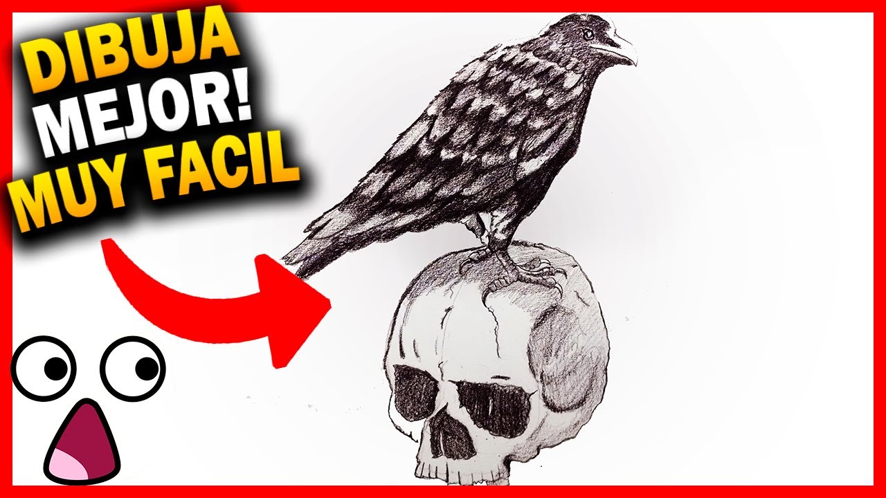 🔥 COMO 🅳🅸🅱🆄🅹🅰🆁 UN CUERVO paso a paso FACIL REALISTA ▷☑️ Curso de  Dibujo | RAVEN speed drawing - thptnganamst.edu.vn