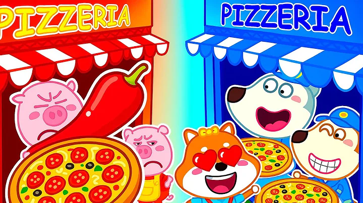 Hot Pizza vs Yummy Pizza 🍕🌶️ | Wolfoo Cartoon for Kids | Educational 2D Animation thumbnail
