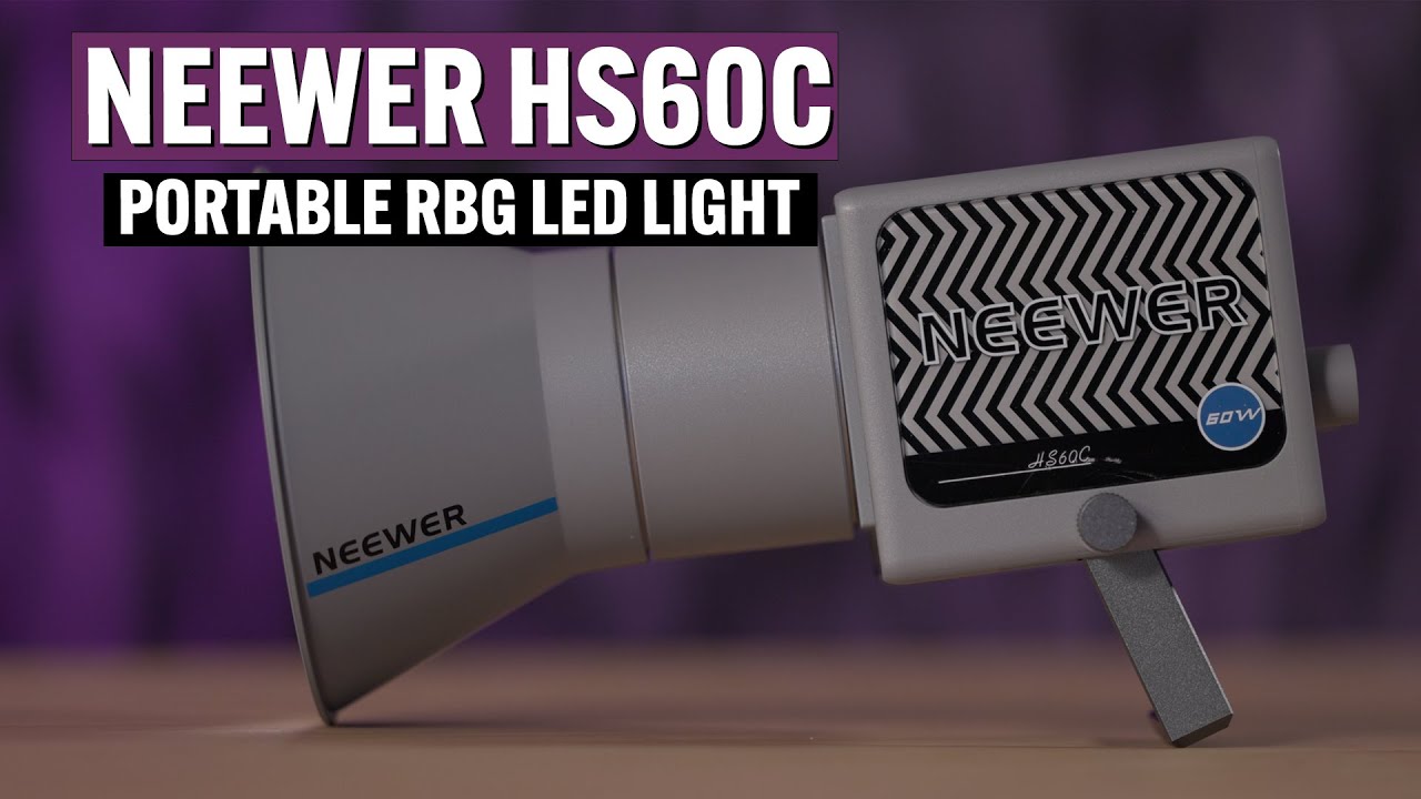 NEEWER HS60C - 60W SMALL RGB LED - YouTube