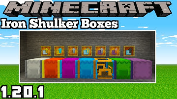 IRON SHULKER BOXES MOD - MINECRAFT 1.20.1 (MOD SHOWCASE)
