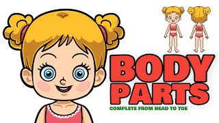 Body Parts Name Learn Parts Of Your Body From Head To Toe For Kids In English