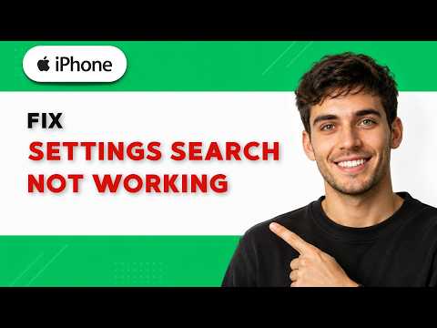 How to Fix iPhone Settings Search Not Working [2026 Full Guide]