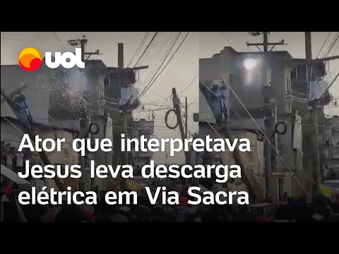 Ator que interpretava Jesus leva descarga elétrica em Via Sacra na Guatemala