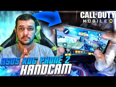 CALL OF DUTY MOBILE - GAMEPLAY ASUS ROG PHONE 2 COM HANDCAM E HUD 4 DEDOS 