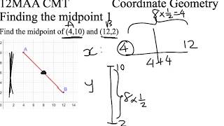 12MAA CMT Level 2 Coordinate Geometry - Midpoint 1