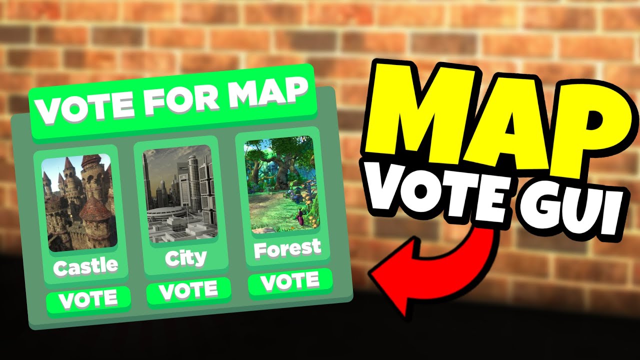 How To Make A Map Vote Gui Howtoroblox Youtube - roblox deathrun gui pastebincom