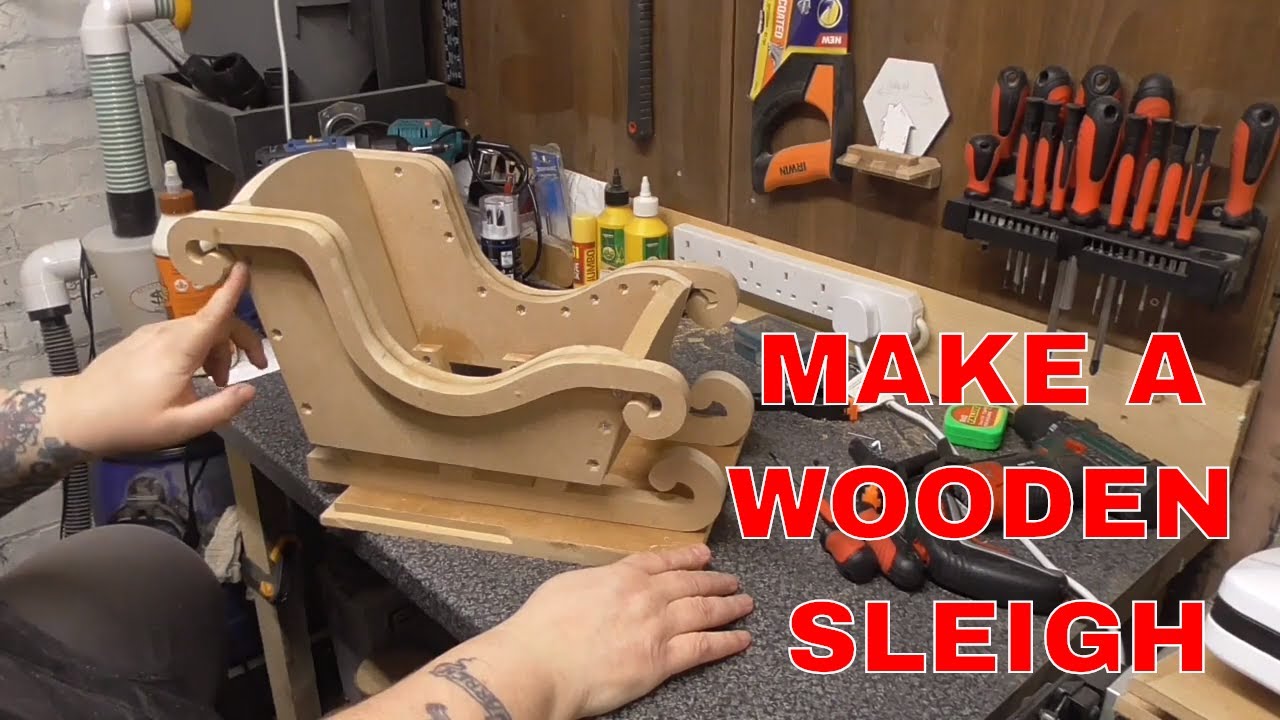 MAKING A WOODEN SLEIGH PART 1 - YouTube