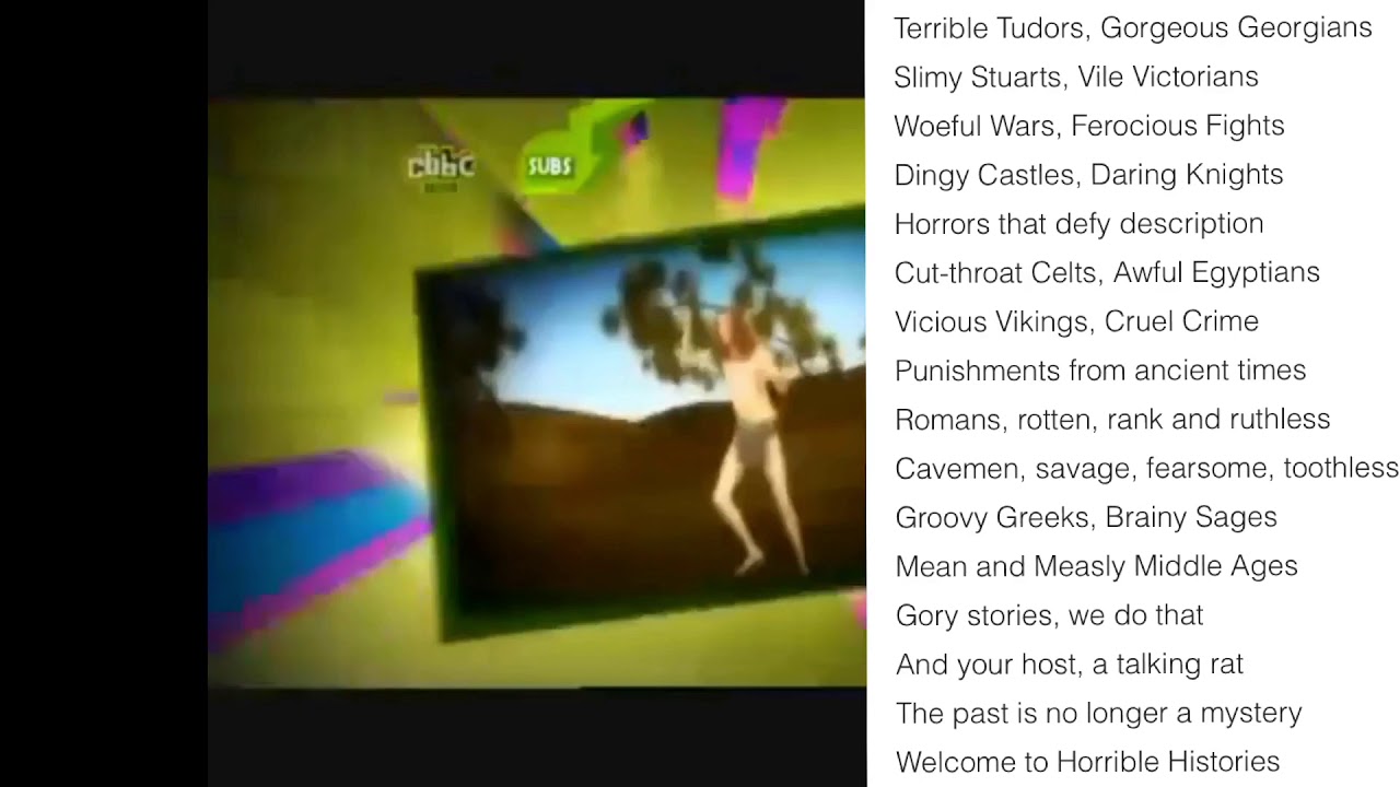 Horrible Histories Theme With Lyrics YouTube