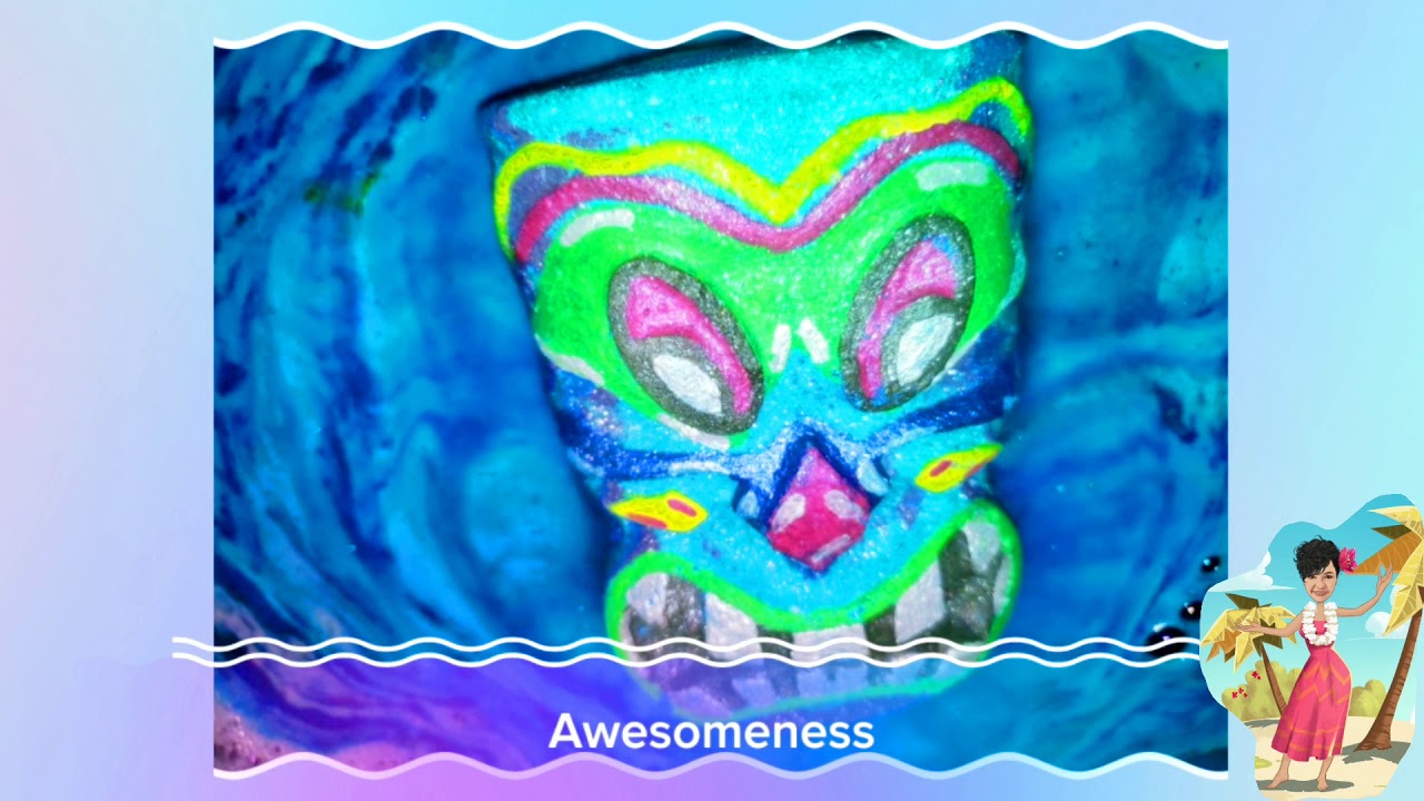 A Pharaoh's Kiss: Tiki Bath Bomb Demo