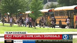 Heat prompts some early dismissals