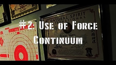Counterpoint #2  Use of Force Continuum